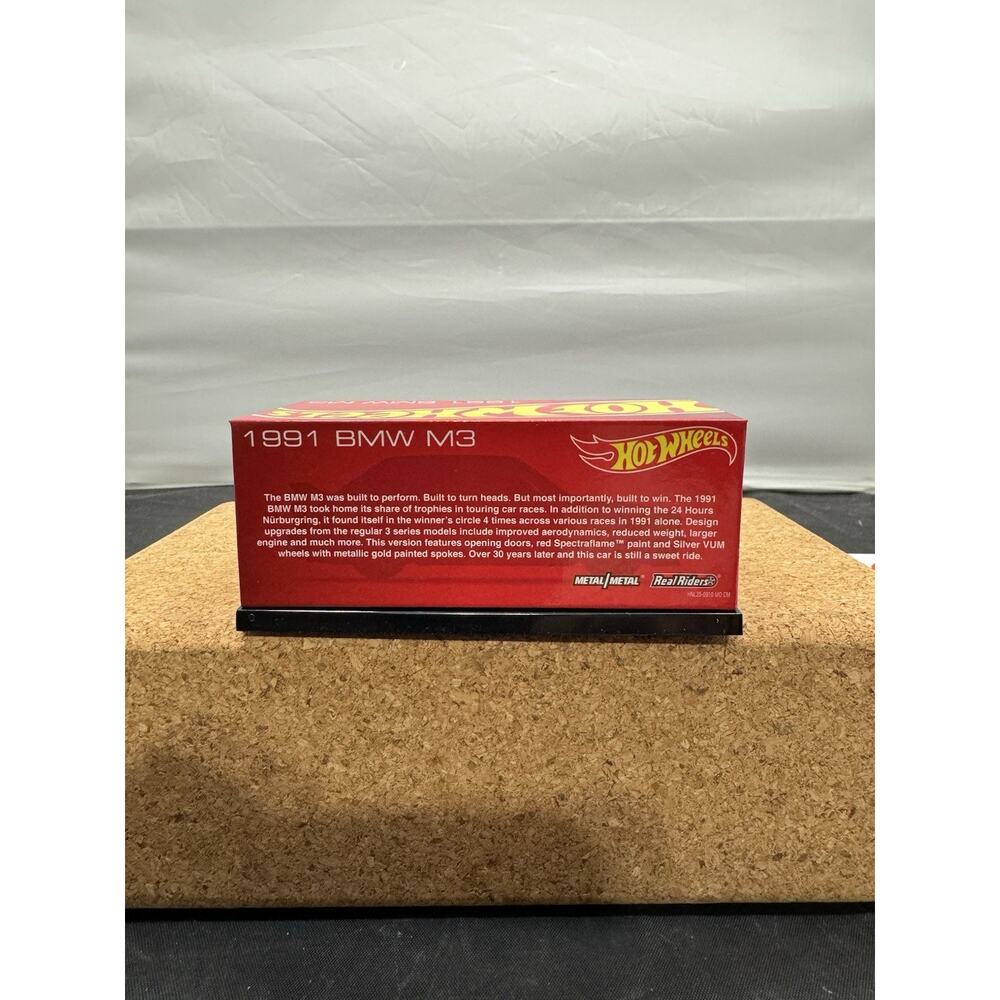 2023 Hot Wheels RLC 1991 BMW M3 E30 Spectraflame Red HNL25 Real Riders 1/64 - Picture 9 of 16
